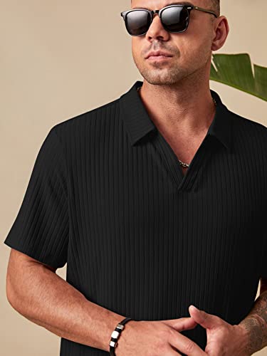 Image of GRECIILOOKS Polo T-Shirt for Men - Cotton Short Sleeve Regular Fit Tee | Perfect for Golf, Travel & Outdoor Casual Look