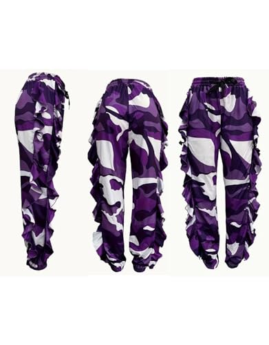 DINGANG Fringe Pants for Women Trousers Long Solid Color High Waisted Pants Sweatpants for Women Streetwear4