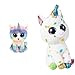 Ty Peluche Beanie Boos Heather 15 Cm & Beanie Boos Harmonie Giocattolo Di Unicorno, Multicolore, 15 Cm, T36898