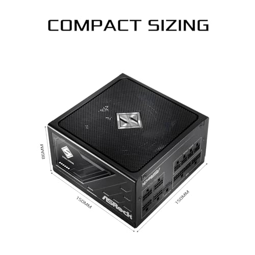 Image of ASRock Steel Legend SL-750G 750W Power Supply ATX3.1 iCOOL Full Modular 10 Years Warranty 135 mm FDB Fan 80 Plus Gold Cybenetics Platinum PCIe5.1 12V-2x6 Cable Japanese Capacitor 5V Boost