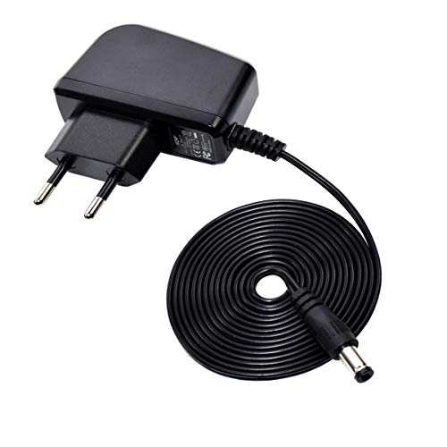 HQRP AC Adaptador compatible con Zoom G1, G1 X, G2, G1Next, G1 X Next, G1U, GFX-1, GFX-3, GFX-5 efectos guitarra pedales PSU Cable de alimentación