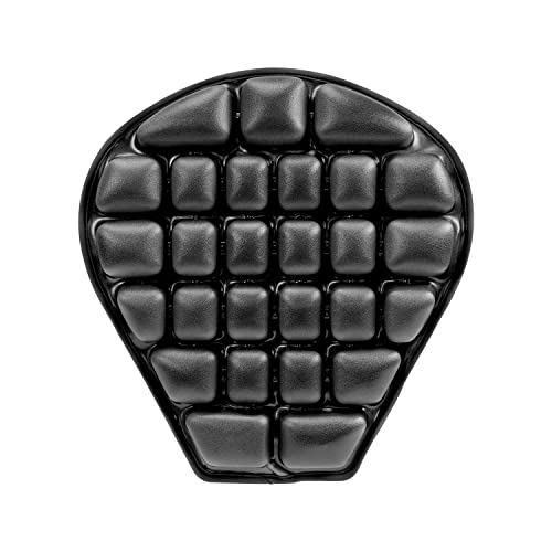 Jemia BC-356 Pressure Relief Motorcycle Air Cushion Seat Pad - Universal Fit With Waterproof Black Tpu Material For Cruiser Touring Saddles cover
