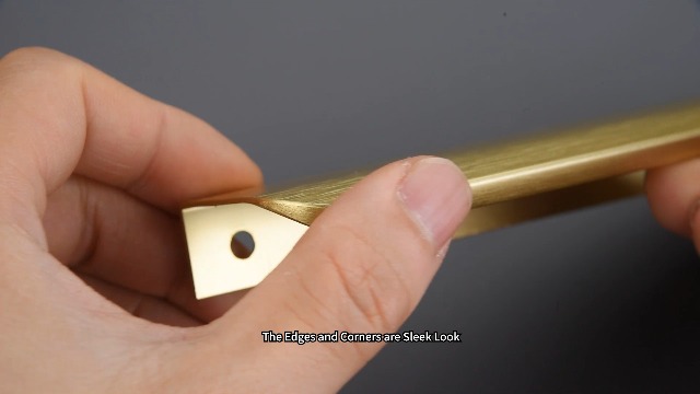 Satanga 10 Pack 2-1/2'' Inch Hole Center Brushed Brass Flat