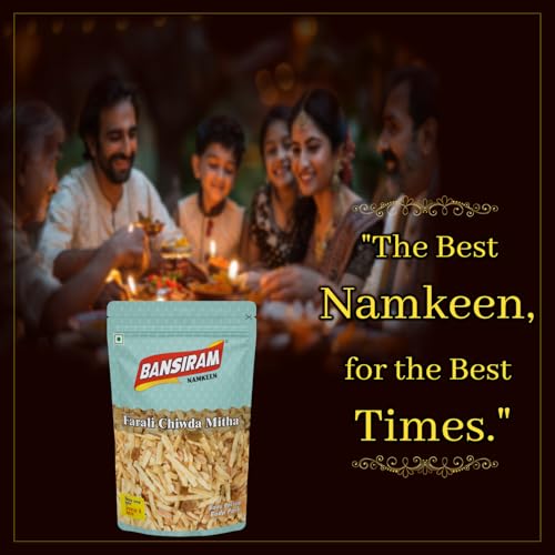 Image of Bansiram Namkeen Farali Chiwda Mitha 350g | Sweet Fasting Special | Dry Fruit Upvaas Mixture | Indian Upwaas Snacks | Healthy & Delicious Diabetic-Friendly Fasting Snack