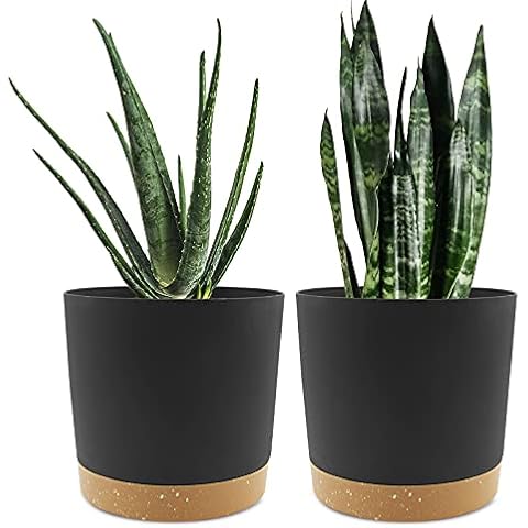 QCQHDU Plant Pots Set of 2 Pack 8 inch Cover
