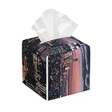 Matériau de haute qualité : fabriqué à partir de cuir PVC de qualité supérieure, cette housse de boîte à mouchoirs est imperméable, durable, légère et pliable pour un rangement facile.