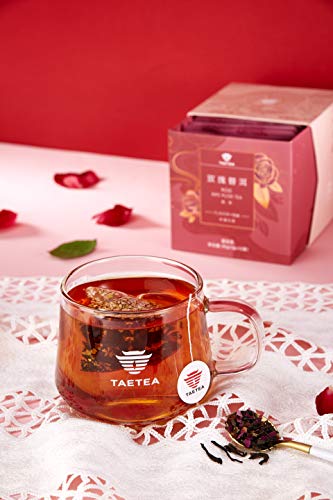 Taetea Puerh Tea Bags, Pu-Erh Assorted Tea Sachets Pack With Aged Fermented Puerh Tea Loose Leaf 12 Bags (Rose) #TOP4