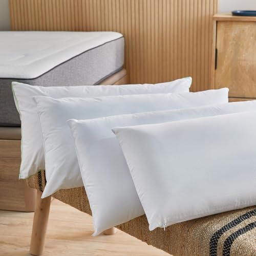 Miniatura 3 de PIKOLIN Pack 2 Almohadas Hotel Viscoelásticas 60cm Doble Funda | Pack 2 unidades | Memory Foam viscoelástico | Firmeza alta 11cm | Doble funda cremallera | Oeko-Tex