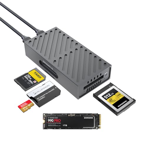 Lector y Enclosure 3 en 1 M.2 NVMe, CFexpress B, SD USB-C miniatura 1