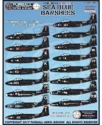 アメリカ海軍 F2H-2 カラフル・シーブルー・バンシー デカール