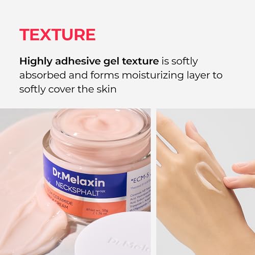 Dr.Melaxin Necksphalt Firming Cream with ECM-5 20,000ppm, Firming & Lifting Neck Cream for Wrinkles & Sagging Skin, Ceramide & Collagen for Elasticity & Radiant Glow, 1.76 fl.oz - Image 5