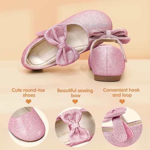 Image of PANDANINJIA Toddler Dress Shoes Flower Girls Ballet Flats