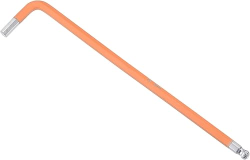 Miniatura 1 de uxcell llave dominante del hex. del extremo de la bola de 16.4 ft m, herramienta de reparación de acero en forma de L del brazo largo S2