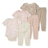 Burt's Bees Baby Unisex Baby Bodysuit & Pant Set, 100% Organic Cotton