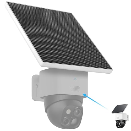 5W Solar Panel for eufy Security SoloCam S340 Higher Output Replacement for Original 2W Solar Panel Continuously Power Your S340 Camera IP65 Weatherproof (Solar Panel Only Camera Not Included)