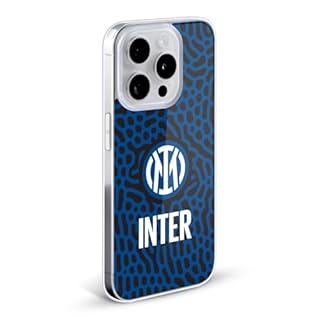 Head Case Designs Licenza Ufficiale Inter Milan Astratto 2 Modelli Custodia in Gel [Protezione di Grado Militare] Compatibile con Apple iPhone 17 PRO Max E Compatibile con MagSafe
