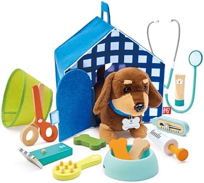 Set Veterinario de Hape | Kit de Juguetes de Madera para niños | ...
