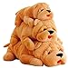 yukeren Chien Sharpei Chien en Peluche Grand Coussin Cadeaux d'oreiller De Bande Dessinée (Color : Yellow, Size : L)