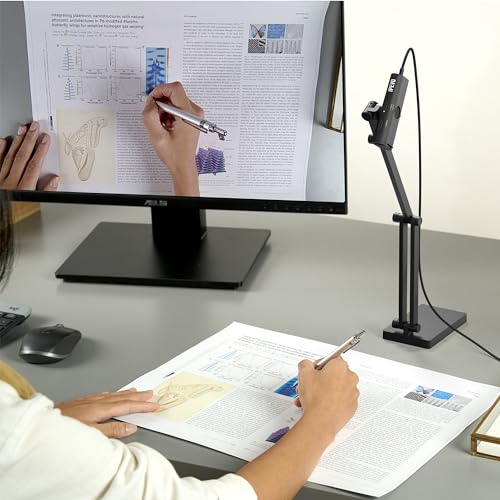 IPEVO Camera Stand with Magnetic Design for P2V Ultra and MP-8M Cameras Doubles as a Document Camera with The Multi-Jointed Stand, for presentations, Online Teaching, Recording, and Remote Monitoring - Image 6