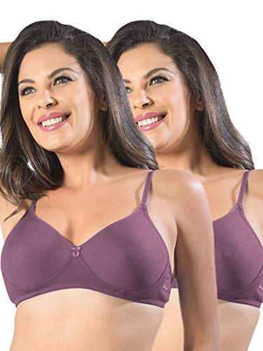 Image of SONARI Womens Non Padded Cotton Bra | Wire Free, Medium Coverage, Seamless Cups, Comfortable Polyester Cotton Blend Fabric | Adjustable Straps, Ideal for Everyday Wear - Smile