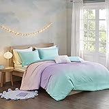MI ZONE Full Queen Metallic Glitter Printed Duvet Cover Set MZ12-0598
