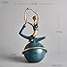 jinyi2016SHOP Objets Déco Résumé résine Fille Yoga Pose Figurine Yoga Dame Figure Statue Studio décor Ornement Mariage Cadeau Artisanat Ameublement Ornements (Color : Blue Yoga Girl D)
