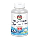 KAL Magnesium Glycinate 400 ActivGels | Soy-Free Liquid-Filled Softgels | for Relaxation and Healthy Muscle Function | 120 Softgels