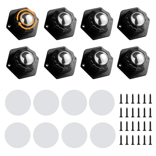 Ruedas para Muebles 8 Piezas Ruedas Giratorias 360 Grados Pequeñas para Muebles Mini Ruedas Adhesivas Giratorias Basura para Muebles Ruedas Deslizantes para Muebles Pesados para Electrodomesticos