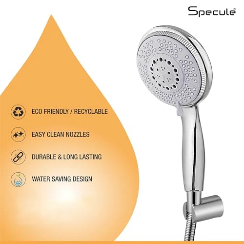 Image of Alive Wall Mixer for Bathroom 3 in 1 | Mixer Tap with Hand Shower, 1.5 Meter Hose & Diverter | Bathroom Shower Set | Wall Mixture | Chrome Finish