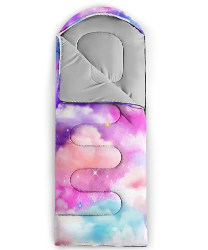 Image of QOOMO Axolotl Cute Camping Sleeping Bags,3 Season Warm & Cool Weather,Lightweight,Waterproof Sleeping Bags for Adults & Kids,Traveling,and Outdoors