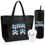 Dansydaisy Weihnachts-Zahnhygieniker-Geschenke für Damen und Herren, Zahnarzthelferin, Weihnachtsgeschenke, inspirierende Zahnarzt-Tragetasche, 473 ml, Zahnarzt-Becher, Stressspielzeug für Kollegen