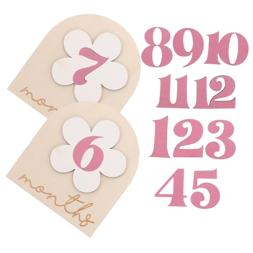 Anneome Infant Milestone Sign Baby Monthly Milestone Board Newborn Photo Props