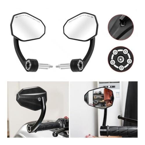 Espejo motocicleta retrovisores universales barra 22mm MT09 2