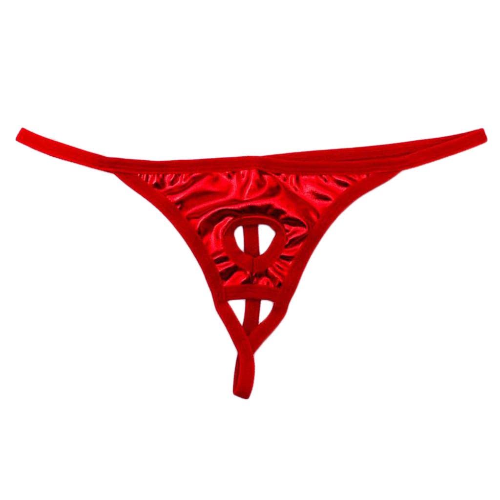 Mens Soft Stretchy See-Through Pouch G-String Thong Briefs Underwear | Clothing Shoes & Accessories | Mens Clothing | Underwear | 1 Piece of Briefs Red-image-39