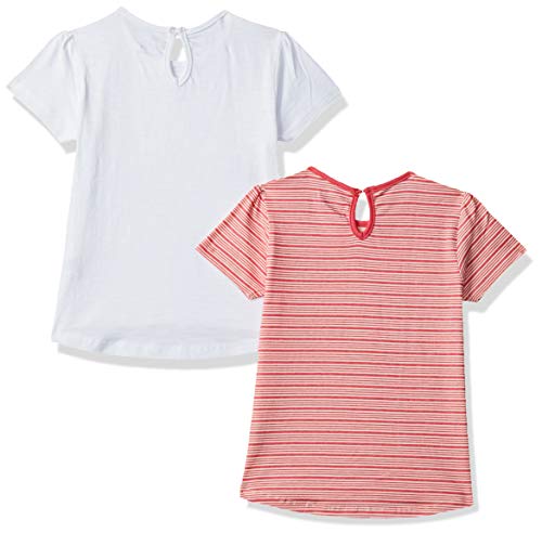 Image of miniklub Kids Short Sleeve Round Neck Knitted Cotton Knit Top, Pack of 2 (Multi Color)
