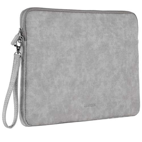 UGREEN Laptop Sleeve 13-13.9 Shockproof and Waterproof Leather Laptop Case Portable Notebook Sleeve 13 Inch Notebook Protective Case Cover Fit for MacBook Pro Lenovo IdeaPad ThinkPad Dell Latitude