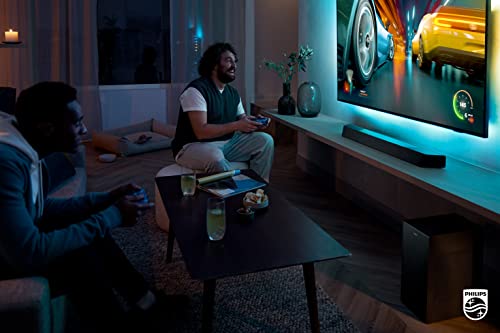 Image of PHILIPS B8907 Soundbar 3.1.2 with Wireless Subwoofer, Dolby Atmos, Play-Fi Compatible