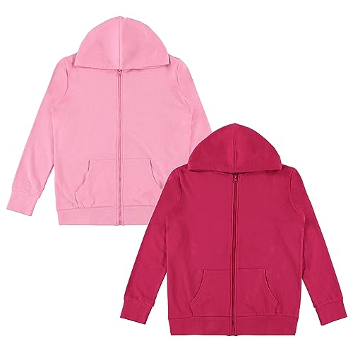 pink angel little amp big girls zip up hoodie kids full zipper hooded fashion sweatshirt