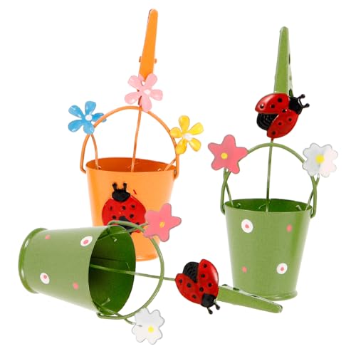 HOODANCOS 3Pcs Flower Table Number Holders Creative Spring Memo Clips for Weddings Parties and Events Photo Stand for Home and Office Decor Random Styles