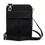 Padwa Lifestyle Pouch Soft Sleeve Carrying Bag Case with Handle Shoulder Strap Zipper for iPad Mini 4 Mini3 Mini2 Mini and 7 to 8 Inch Android Tablet PC (Black)