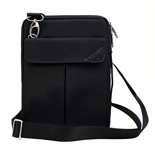Padwa Lifestyle Pouch Soft Sleeve Carrying Bag Case with Handle Shoulder Strap Zipper for iPad Mini 4 Mini3 Mini2 Mini and 7 to 8 Inch Android Tablet PC (Black)