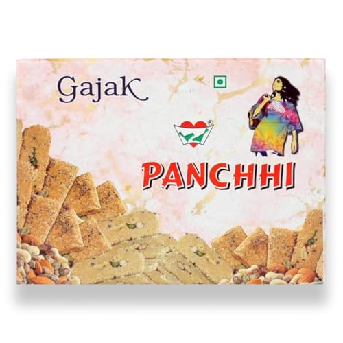 Image of Panchhi Kutema Roll Gur Gajak 250g - Traditional Agra Gazak (Since 1926), Gajak Roll Made with Sesame Seeds, Gur & Dry Fruits|Crispy Tilkut Chikki, Healthy Jaggery Sweet for Winter, Festival & Gift