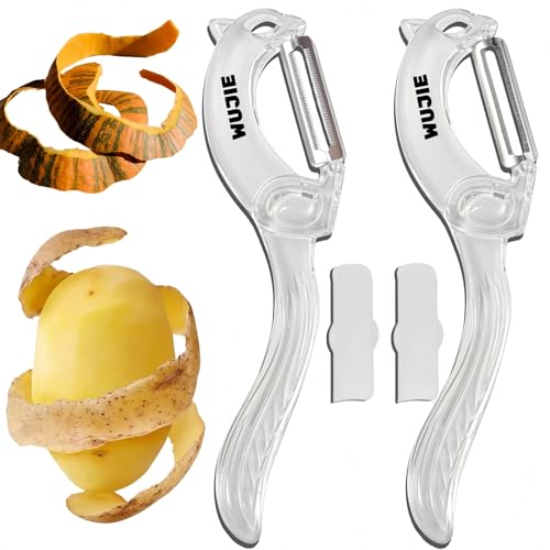 WUJIE Serrated Vegetable Peeler,Multi Functional Potato Peelers,Carrot Peeler,Catapeeler Vegetable...