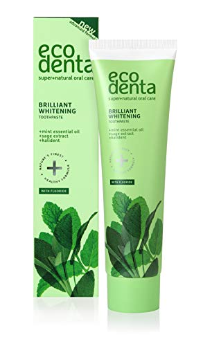 Ecodenta Brilliant Whitening Toothpaste with Fluoride - Enamel Strengthening, Fighting Tartar Formation Tooth Paste 100ml