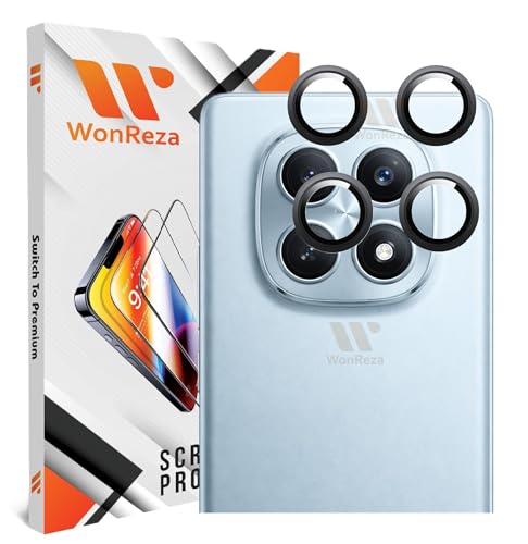 Image of Pack 4 - Camera lens Protector Ring for Redmi Note 15 | Poco M8 5G Camera Tempered Glass Aluminum Alloy Rings, Ultra-HD Metal Frame- Black