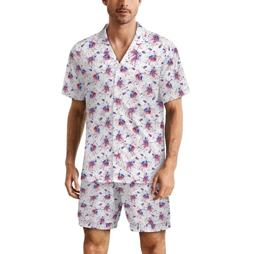 Pyjama homme court doux fini la chaleur nocturne avec ce col boutonné