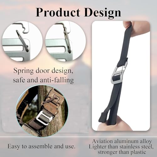 katoex Shoulder Strap for Yeti Daytrip Lunch Bag Shoulder Strap, 60" Universal Adjustable Padded Shoul'der Strap Replacement with Metal Hooks for Lunch Bag/Crossbody Bag (Charcoal)