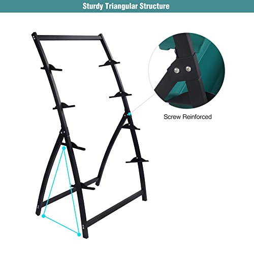 Playinyard 4 Tier Metal Vertical Garden Planter, 4Ft Elevated Vertical Garden Bed For Indoor Outdoor Patio With Container Boxes For Herb, Vegetables, Plants And Flower #TOP4