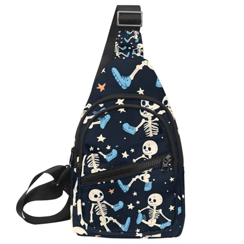 Sac à dos à bandoulière squelette pour course et voyage réglable