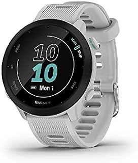 Garmin Forerunner 55 GPS Running Smartwatch, Whitestone